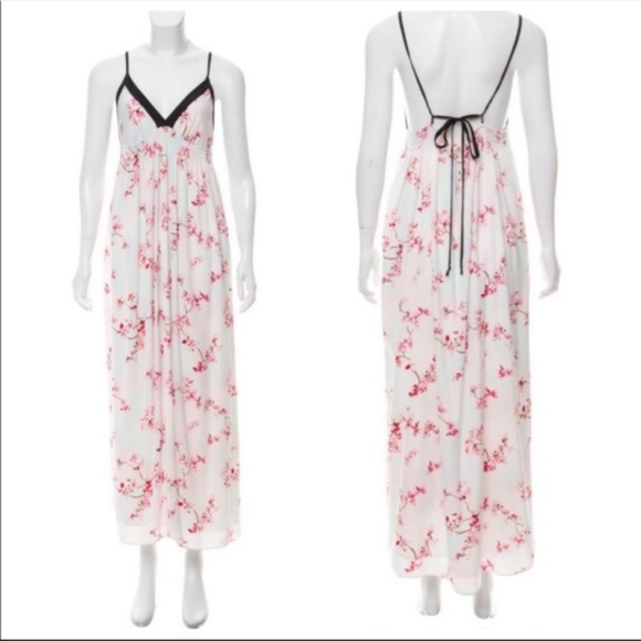 REVOLVE Dresses & Skirts - Revolve Pensey Silk Floral Japanese Cherry Blossom Coastal Maxi Dress 2